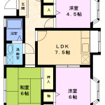 【角部屋】ダイヤパレス飯田203｜海老名市国分北4丁目賃貸3DKアパート 画像1
